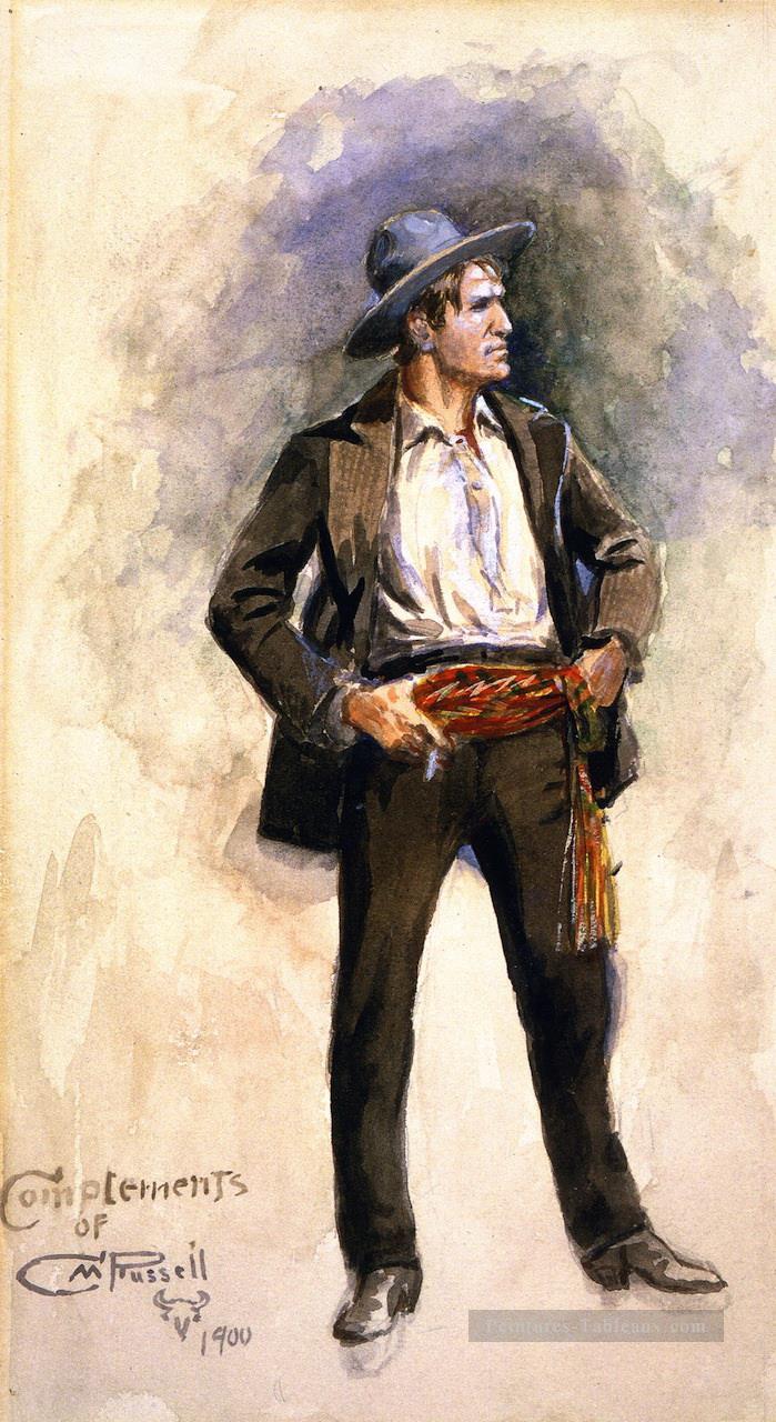 autoportrait n ° 4 1900 Charles Marion Russell Peintures à l'huile